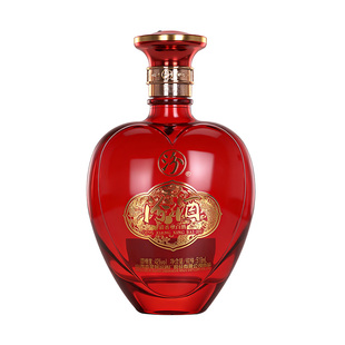 山西杏花村汾酒42度官方旗舰店婚宴汾酒518ml*1瓶心形清香型白酒