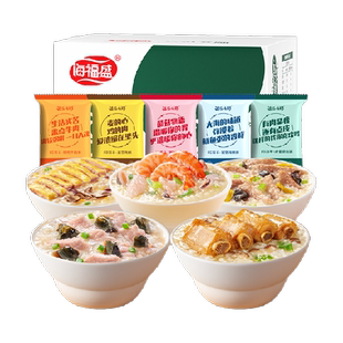 海福盛方便速食粥碎粥5味5袋装184g×1盒冲泡早餐懒人即食粥夜宵