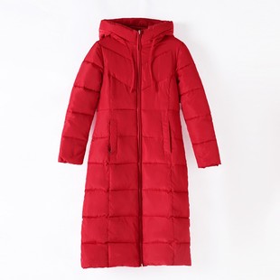 M-6XL plus size women down jacket winter long cotton coat