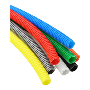 彩色塑料波纹管软管PP阻燃电线保护套管家装线束套管闭开口穿线管