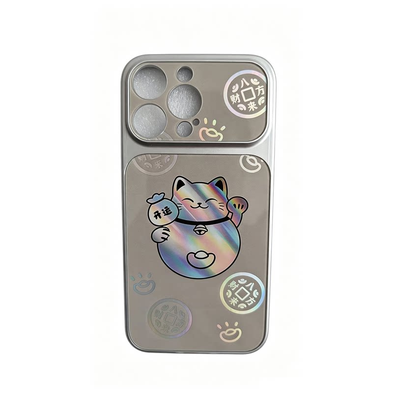适用iPhone15保护套来图制作定制照片图片磁吸鎏金高清玻璃14华为mate60荣耀magic5华为苹果17promax手机壳