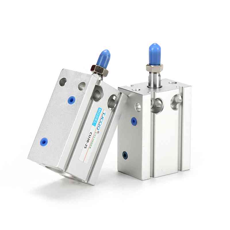 天进气动小型带导杆CU方形气缸CDU6/10/16/20/25/32-5D15X20DX25S