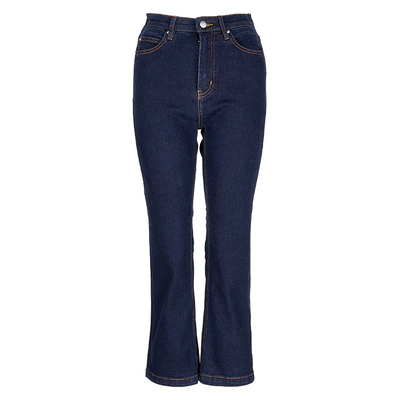 elwing原创复古经典蓝显瘦牛仔裤