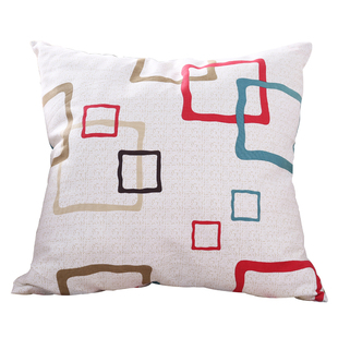 全棉帆布抱枕套不含芯床头靠枕套沙发靠垫套客厅正长方形靠背定做