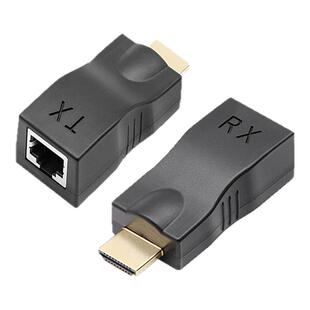 HDMI4K网络延长转换器3/5/6/120米hdmi转rj45电脑网口高清放大器