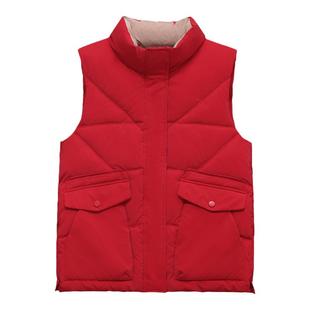 羽绒棉马甲2025年新款女冬宽松外穿背心马夹短款秋冬季外套厚坎肩