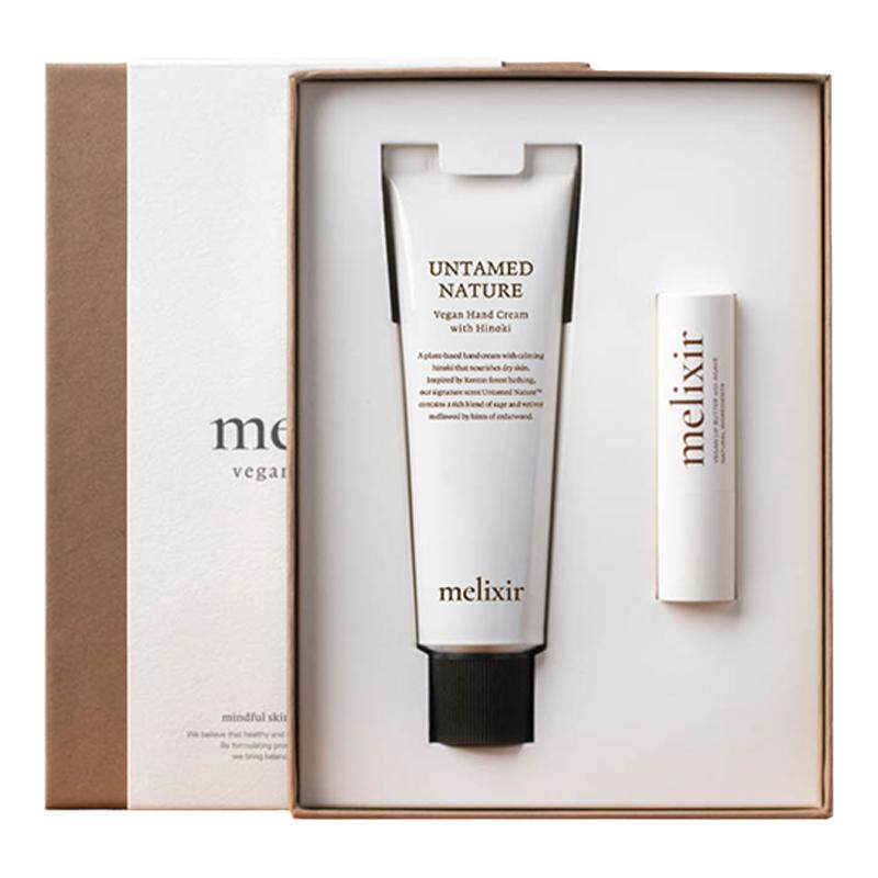 Melixir素食主义护手霜&唇膏套盒