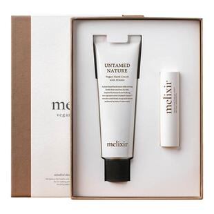 Melixir有机素食主义护手霜&唇膏套盒补水保湿修护敏感肌宝宝可用