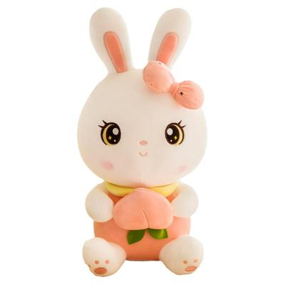 水蜜桃兔子毛绒玩具公仔女孩玩偶