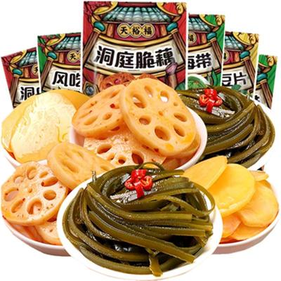 天裕福素菜黑鸭脆藕片辣卤海带丝