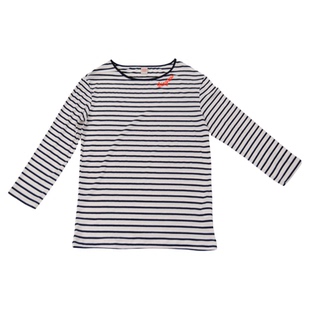 Thingness银离子防晒领口撞色刺绣可斜肩穿宽松透气T恤罩衫