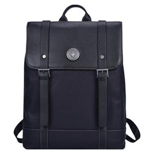 暇步士双肩包男大容量通勤商务电脑包真皮男士背包时尚出差旅行包