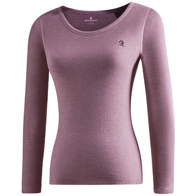 梦特娇蚕丝德绒女士发热保暖内衣