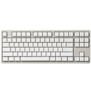 PBTfans Beluga whale白无刻键帽pbt原厂高度含玻璃微珠类肤手感