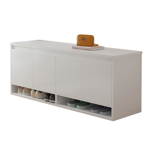 实木换鞋凳门口家用轻奢高级感鞋柜坐凳一体软包鞋架穿鞋凳进门凳