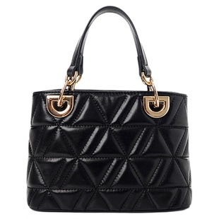 稻草人牛皮女包2025新款上班通勤手拎包高级斜挎包女式单肩包正品