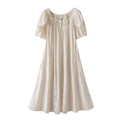 RoseDeRosee琉云 2026新款法式提花冰丝绝美睡裙女夏季吊带连衣裙