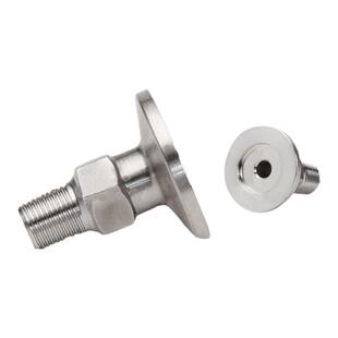 真空接头外丝KF16不锈钢304螺纹配件快装管六角卡盘水管气管管件