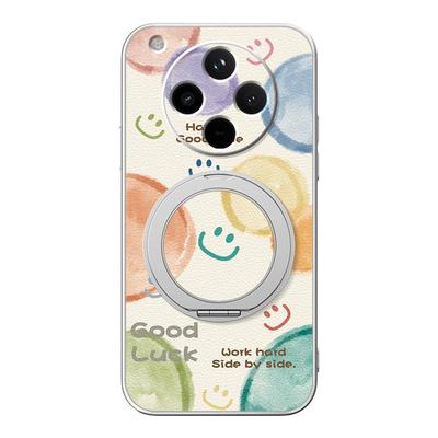 适用oppoFindx9pro手机壳findx8防摔findx7/findx6新款Findx5磁吸支架findx3女款卡通可爱小羊皮防摔泡泡笑脸