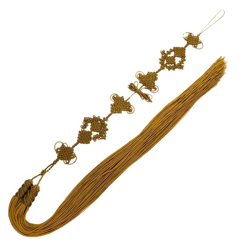 手编半成品金钢结佛珠燕尾挂穗法王穗方丈结念珠背云主法穗子80cm