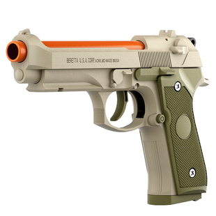 2024伯莱塔92式玩具枪儿童自动连发反吹抛壳软弹玩具枪男孩礼物