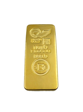仿真铜镀金瑞士庞博外贸金条道具