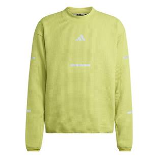 李现同款透湿保暖舒适华夫格跑步运动卫衣男装adidas阿迪达斯官方