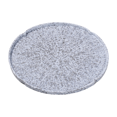 山野风火锅石纹吊龙牛肉涮肉圆盘烤肉店雪花牛肉摆盘密胺餐具商用