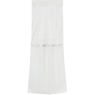 IT HELMUT LANG女装半身裙新品飘逸别致拼接微透中长裙4H0303XL