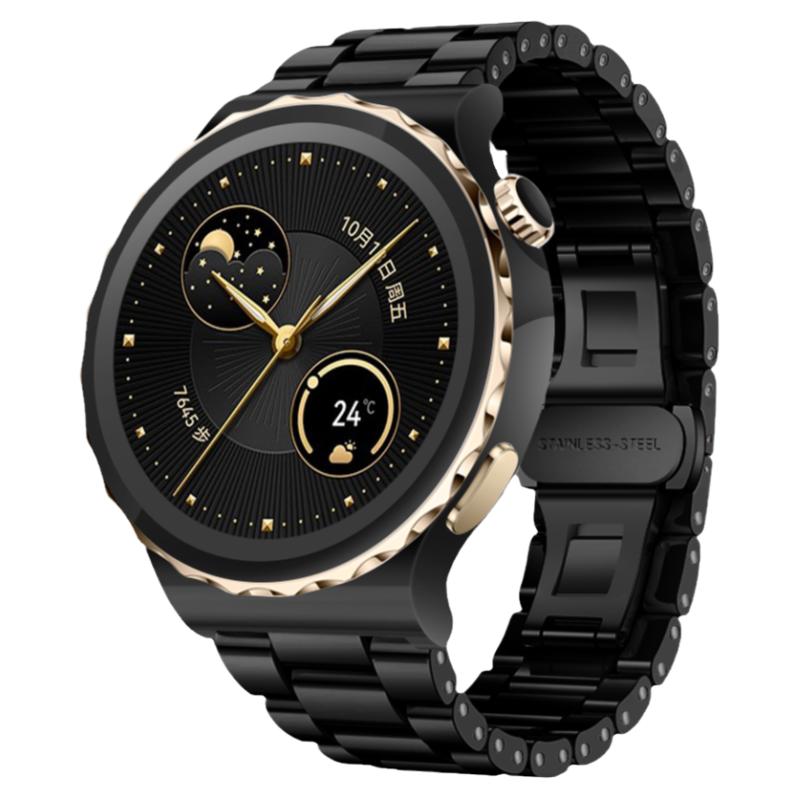 适用三星galaxy watch6/5pro智能samsung手表带watch4 classic 46mm高级active2蝴蝶扣gear s3/s4/s2陶瓷腕带