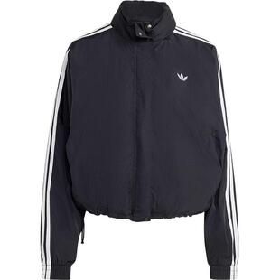 Adidas/阿迪达斯官方正品三叶草女士立领日常三条纹外套JX1451
