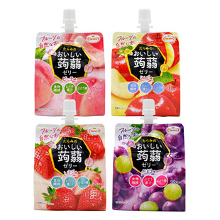 【1袋装】Tarami原装进口蒟蒻果冻桃味葡萄味草莓味休闲零食150g