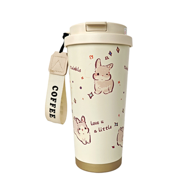 兔兔高颜值便携大容量保温杯