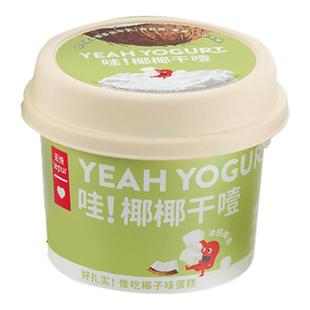 乐纯椰椰干噎希腊酸奶限糖纯厚固体酸奶固体杨枝甘露厚酸奶100g装