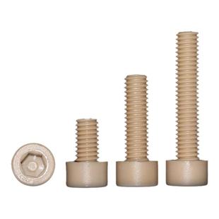 PEEK耐高温圆头内六角塑料螺丝高强度螺栓M2-M16耐腐蚀机螺钉