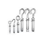 304/201不锈钢膨胀螺丝挂钩万能吊钩吊环拉爆膨胀螺栓M6M8M10M12