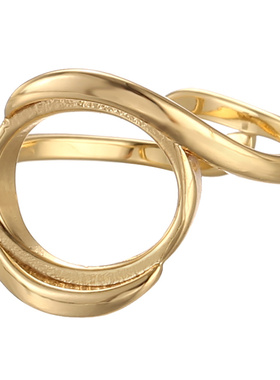 鑫泓泰女纯铜材质日韩风戒指空托