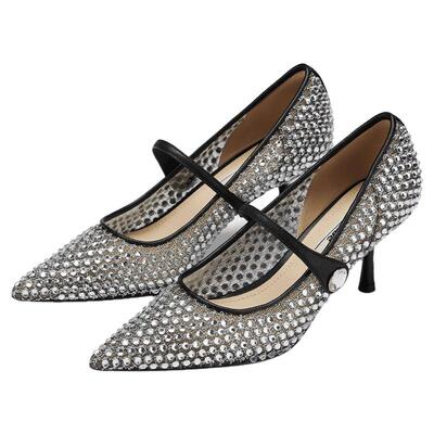 73hours尖头细高跟鞋复古玛丽珍