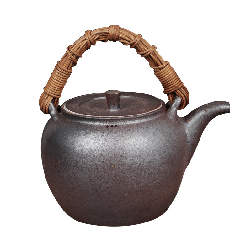 日式大容量陶瓷明火柴窑煮茶壶