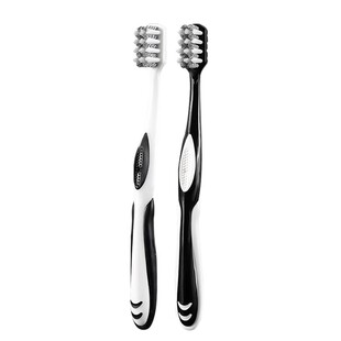 中硬毛牙刷成人男士专用去烟渍去牙齿污垢牙黄清洁力强神器便携装