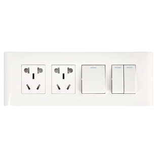 公牛118型开关插座多孔带usb暗装一开双控多孔网线嵌入式联排面板