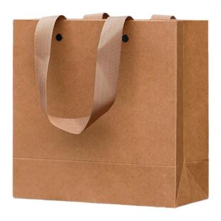 牛皮纸加厚手提袋茶叶通用手挽袋现货加厚手拎袋礼品包装袋子定制