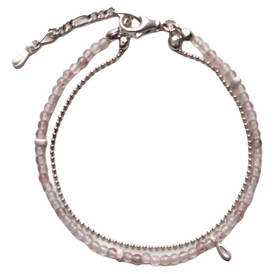 OLIOEACETO草莓晶水滴双层手链