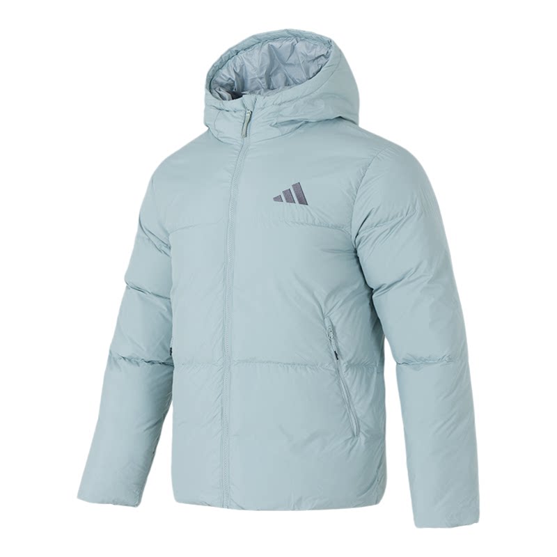 Adidas阿迪达斯男装2025冬季款保暖连帽运动休闲羽绒服外套KC5946