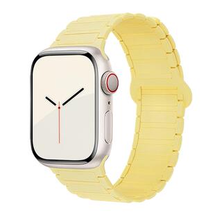 张婧仪同款适用iwatchs11手表带s9苹果手表applewatch10磁吸硅胶女款ultra夏天男透气SE高级41mm运动s6/7创意