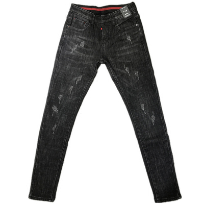 加绒加厚保暖修身小脚牛仔裤