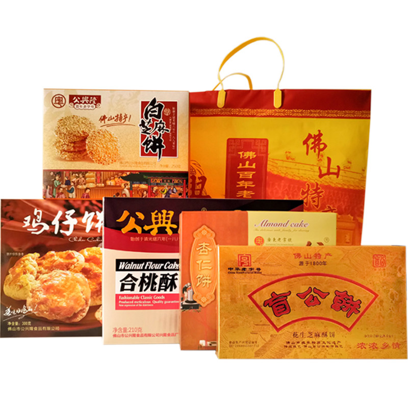 广东佛山特产盲公饼盒杏仁饼干