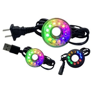 LED潜水彩灯鱼缸防水族彩灯光假山喷泉风水轮循环水泵抽水机彩灯
