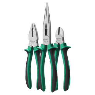 世达强力级尖嘴钳电工专用钢丝钳工业级超硬老虎钳多功能斜口钳子