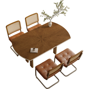 仿木纹椭圆形桌垫可折叠圆桌防水防油防烫免洗皮革茶几垫子餐桌布